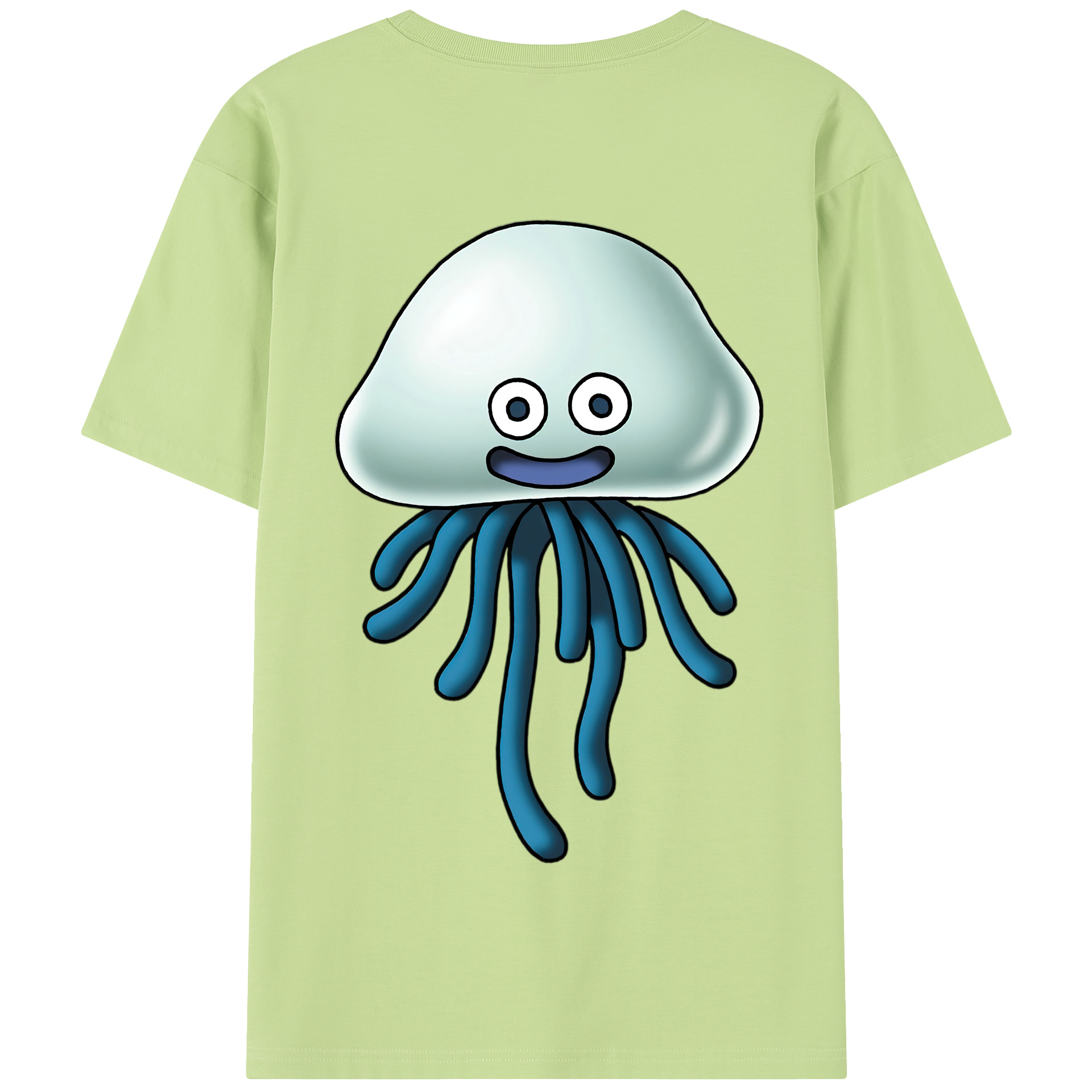 （画像用） ドラゴンクエスト Doragon Kuesuto Dragon Quest 綿100％半袖Tシャツ（背面プリント）